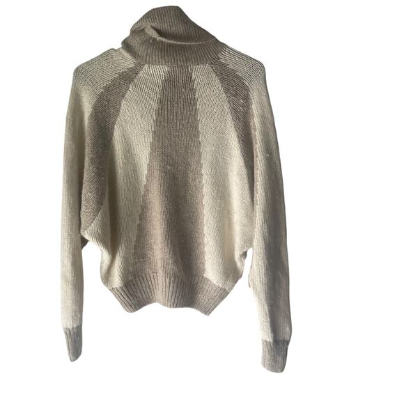 I. B. Diffusion Size Large Silk Angora Lambswool Western Turtleneck Sweater - Picture 6 of 9